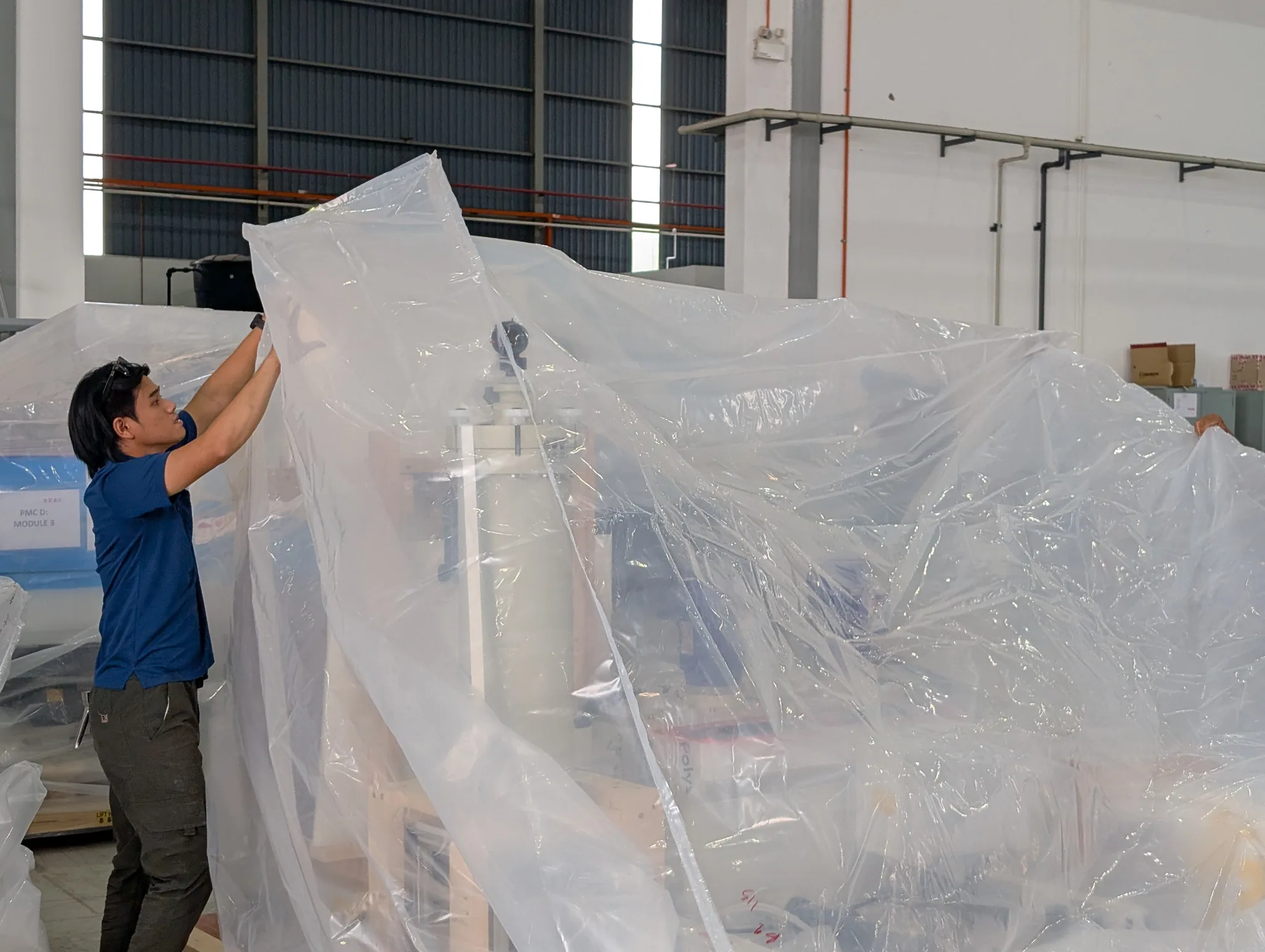 Products packed and prepared for export shipment